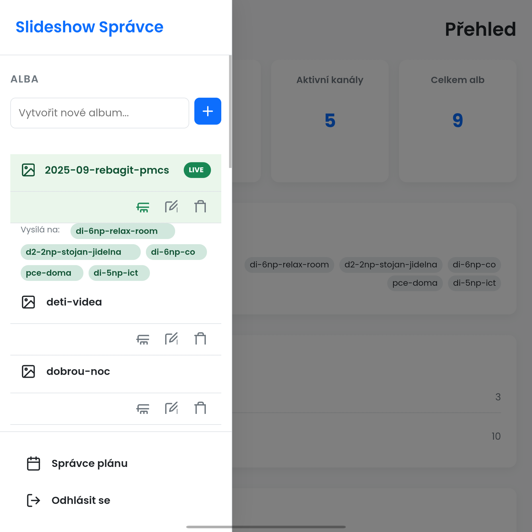 Náhled správce obsahu 2